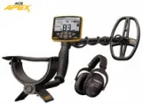 ACE APEX multi-frequency detector with MS-3 radio headphones